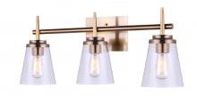  IVL703A03GD - Perla 3 Light Vanity, Metal Finish