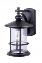  IOL124BK - Treehouse 1 Light Outdoor Lantern, Black Finish