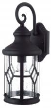  IOL209BK - Atlanta 1 Light Outdoor Lantern, Black Finish