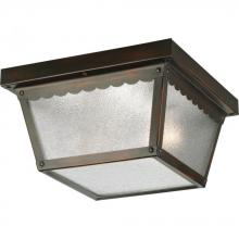 Progress P5729-20 - Two-Light 9-1/4&#34; Flush Mount for Indoor/Outdoor use