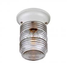 Acclaim Lighting 101WH - Builder&#39;s Choice Collection Ceiling-Mount 1-Light Outdoor White Light Fixture