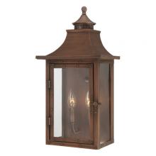Acclaim Lighting 8312CP - St. Charles Collection Wall-Mount 2-Light Outdoor Copper Patina Light Fixture