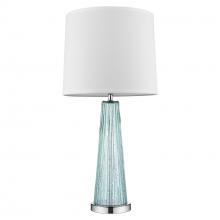 Acclaim Lighting BT5763 - Chiara 1-Light Seafoam Glass And Polished Chrome Table Lamp