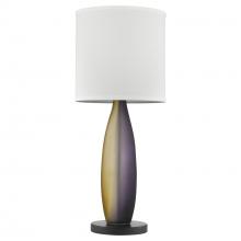 Acclaim Lighting TT6860 - Elixer 1-Light Plum/Gold Frosted Glass And Ebony Lacquer Table Lamp