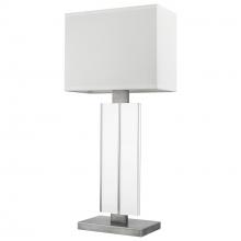 Acclaim Lighting TT7702-66 - Shine 1-Light Acrylic And Hand Painted Weathered Pewter Table Lamp