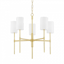 Mitzi by Hudson Valley Lighting H223805-AGB - Olivia Chandelier