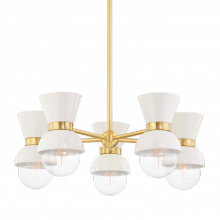Mitzi by Hudson Valley Lighting H469805-AGB/CCR - Gillian Chandelier