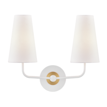 Mitzi by Hudson Valley Lighting H318102-AGB/WH - Merri Wall Sconce