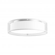  FM7916-WOR-5CCT - Dalton 16-in White Organza LED Flush Mount