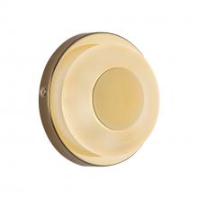  WS97204-MRB/FR - Stephord 4-in Metallic Brass/Frosted Glass LED Wall Sconce