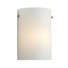  260331BN - Wall Sconce - Brushed Nickel with White Glass