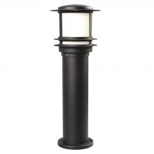  312733BK - Outdoor Cast Aluminum Post Lantern - Black w/ Polycarbonate Lens