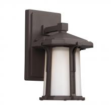  321660BZ - Outdoor Wall Mount Lantern - in Bronze finish with White Glass