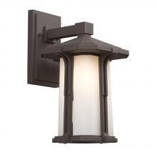  321670BZ - Outdoor Wall Mount Lantern - in Bronze finish with White Glass