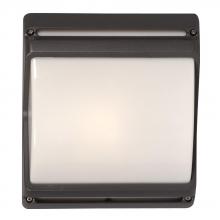  351760BK - Outdoor Cast Aluminum Wall Fixture - Black w/ Polycarbonate Lens