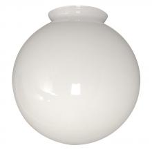  61038GW - 8" White Glass Globe