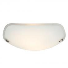  L610462BW010A1 - LED Flush Mount Ceiling Light - in Brushed Nickel finish with Satin White Glass