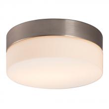  612312BN-113EB - Flush Mount Ceiling Light - in Brushed Nickel finish with Satin White Glass