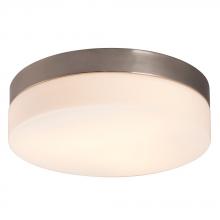  612314BN-213EB - Flush Mount Ceiling Light - in Brushed Nickel finish with Satin White Glass