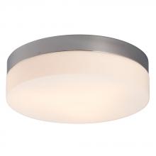  L612314CH010A1 - LED Flush Mount Ceiling Light - in Polished Chrome finish with Satin White Glass