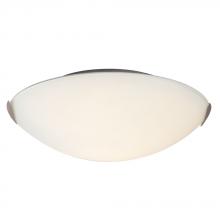  612410BN-213EB - Flush Mount Ceiling Light - in Brushed Nickel finish with Satin White Glass