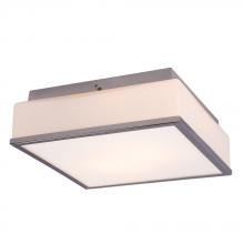  L613500CH010A1 - LED Square Flush Mount Ceiling Light - in Polished Chrome finish with Opal White Glass