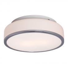  L613532CH010A1 - LED Flush Mount Ceiling Light - in Polished Chrome finish with White Glass