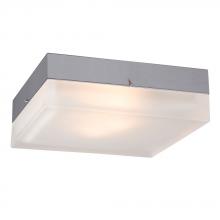  L614573CH010A1 - LED Square Flush Mount Ceiling Light - in Polished Chrome finish with Frosted Glass