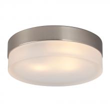  L615272BN010A1 - LED Flush Mount Ceiling Light - in Brushed Nickel finish with Frosted Glass