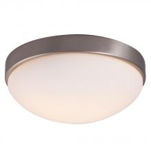  L615353BN010A1 - LED Flush Mount Ceiling Light - in Brushed Nickel finish with Satin White Glass