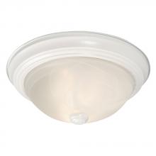  625031WH-113EB - Flush Mount Ceiling Light - in White finish with Marbled Glass