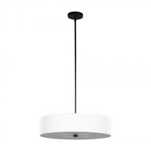  627343BK/WH - 20" Semi-Flush/Pendant BK-HO/WH-SHA