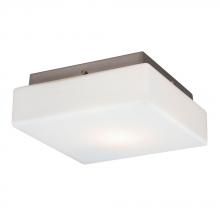  633501BN-113EB - Flush Mount Ceiling Light - in Brushed Nickel finish with Satin White Glass