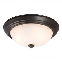  L635032OR010A1 - LED Flush Mount Ceiling Light - in Oil Rubbed Bronze finish with Marbled Glass