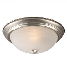  L635032PT010A1 - LED Flush Mount Ceiling Light - in Pewter finish with Marbled Glass