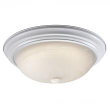  635033WH-213EB - Flush Mount Ceiling Light - in White finish with Marbled Glass