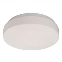  L650100WH016A1 - LED Flush Mount Ceiling Light or Wall Mount Fixture - in White finish with White Acrylic Lens