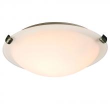  680112WH-PT-113EB - Flush Mount Ceiling Light - in Pewter finish with White Glass