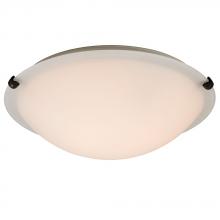  680116WH-ORB-213EB - Flush Mount Ceiling Light - in Oil Rubbed Bronze finish with White Glass