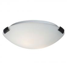 Galaxy Lighting 680412ORB/WH-118EB - Flush Mount Ceiling Light - in Oil Rubbed Bronze finish with White Glass