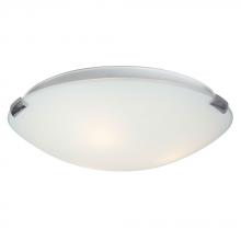 Galaxy Lighting 680416CH/WH-218EB - Flush Mount Ceiling Light - in Polished Chrome finish with White Glass