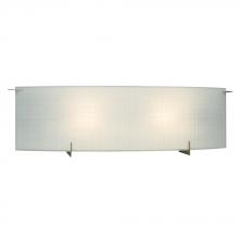 Galaxy Lighting 790515PTR - Two Light Vanity - Pewter w/ Frosted Linen Glass