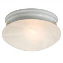  L810310WH010A1 - LED Utility Flush Mount Ceiling Light - in White finish with Marbled Glass