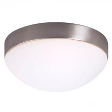  ES615352BN - Flush Mount Ceiling Light - in Brushed Nickel finish with Satin White Glass