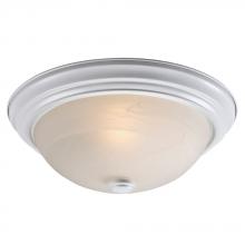  ES635032WH - Flush Mount Ceiling Light - in White finish with Marbled Glass