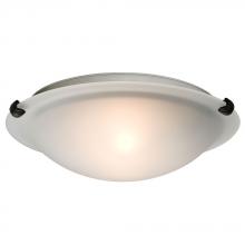  ES680112FR-ORB - Flush Mount Ceiling Light - in Oil Rubbed Bronze finish with Frosted Glass