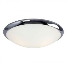  L612394CH024A1 - LED Flush Mount Ceiling Light - in Polished Chrome finish with Satin White Glass