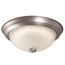  L625021PT010A1 - LED Flush Mount Ceiling Light - in Pewter finish with Frosted Melon Glass