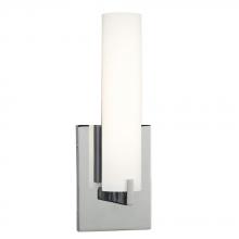 Galaxy Lighting L219460CH - LED Wall / Vanity Light - in Polished Chrome finish with Satin White Glass (Dimmable, 3000K)