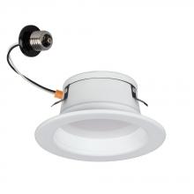  RL-R202WH - 4" Dimmable AC LED Down Light, Baffle White Trim, Driveless LED